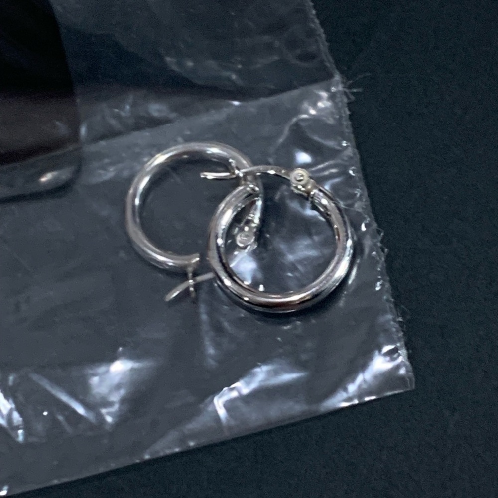 Silver hoops